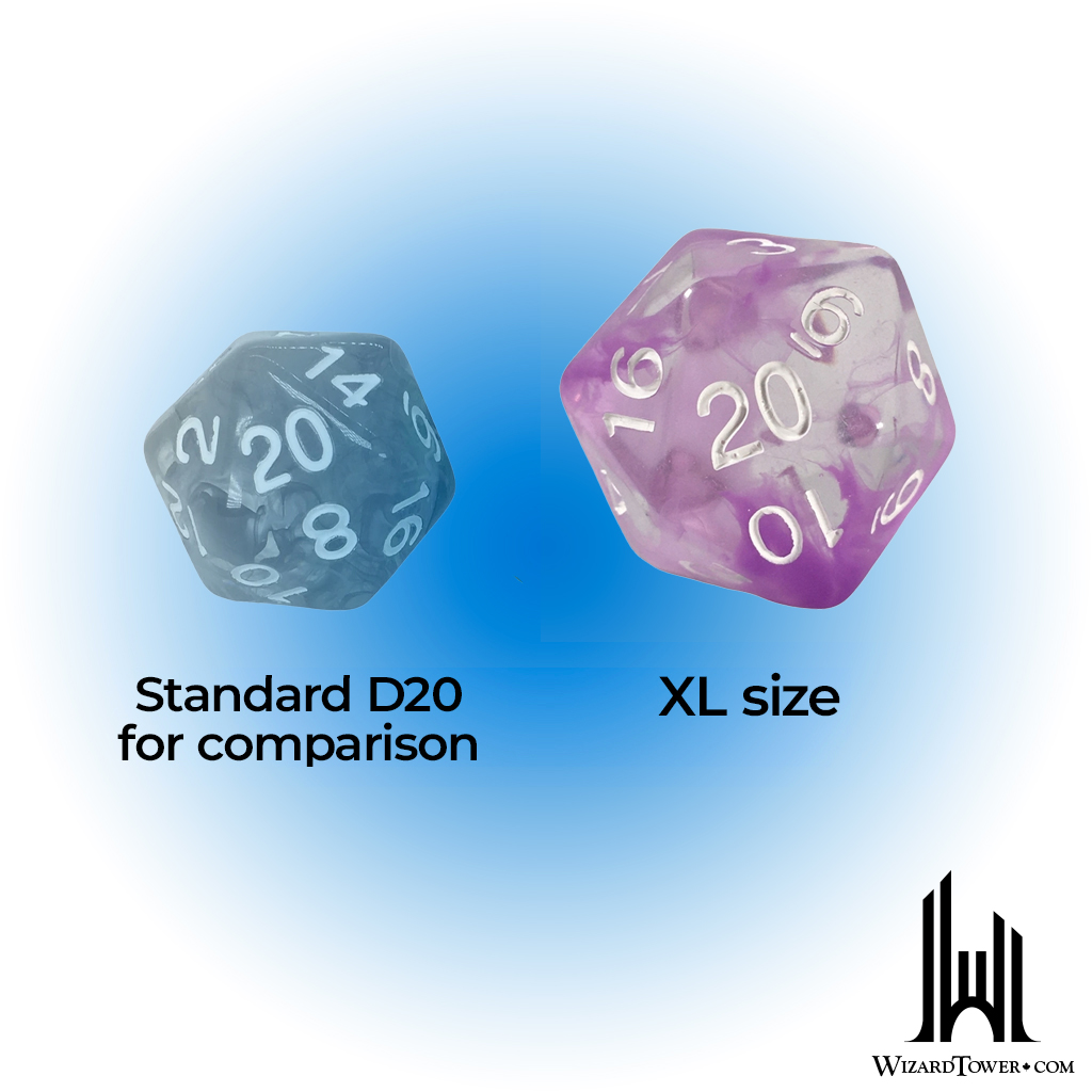 Individual Dice - Diffusion Amethyst 30mm d20